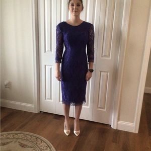 Purple lace cocktail dress….New